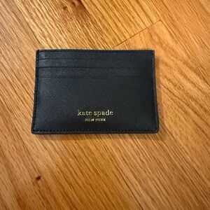 Kate Spade Black Leather Card Holder